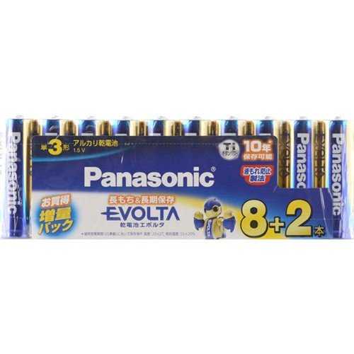 パナソニック Panasonic EVOLTA エボルタ 単3形 アルカリ乾電池 10本入 LR6EJSP/10S パナソニック Panasonic EVOLTA エボルタ 単3形 アルカリ乾電池 10本入 LR6EJSP/10S