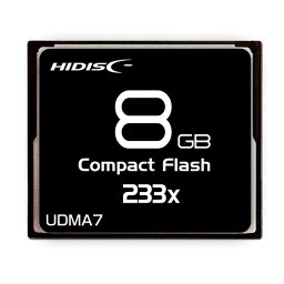 【GWも発送★500円OFFクーポン配布中！～5/6 23:59】 【P2倍】HIDISC CFカード 8GB 233x Read35MB/s MLCチップ搭載 HDCF8G233XJP3