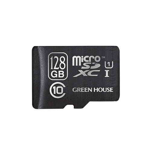 【P2倍】 microSDXCカード 64GB UHS-I グリーンハウス GH-SDMRXCUB128G 1