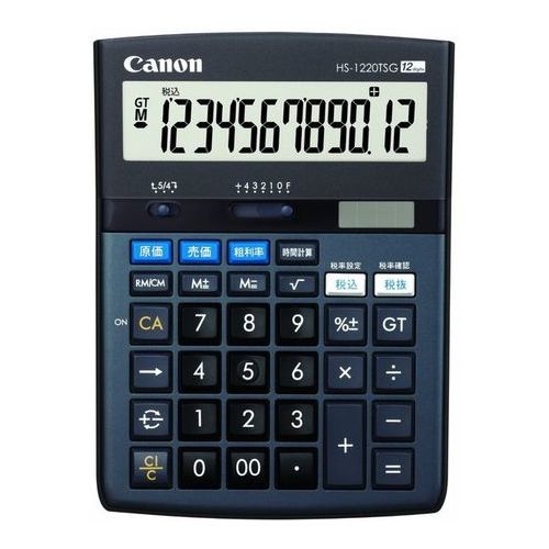 電卓 商売計算 グリーン購入法適合タイプ キヤノン HS-1220TSG 電卓 商売計算 グリーン購入法適合タイプ キヤノン HS-1220TSG