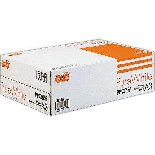 【最大2,000円OFF！5/15 0時～5/16 2時】 【P2倍】 TANOSEE　PPC用紙　Pure　White　A3　1箱（1500枚：500枚×3冊）