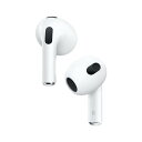 【GWも発送★500円OFFクーポン配布中！～5/6 23:59】 【P2倍】 ワイヤレスイヤホン AirPods 第3世代 左右分離 Bluetooth インナーイヤー型 APPLE MME73J/A