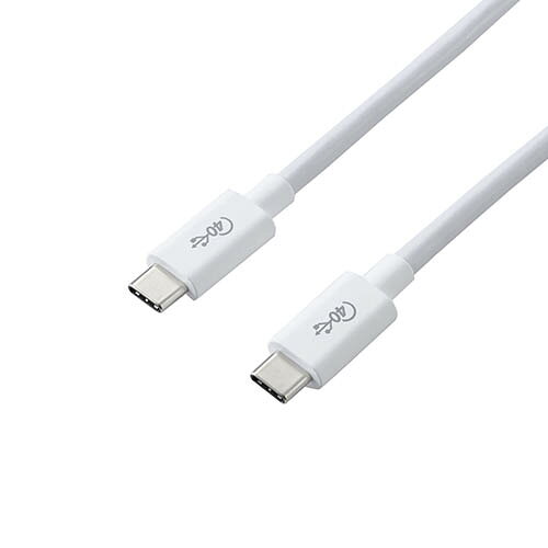 エレコム USB4ケーブル/C-Cタイプ/認証品/PD対応/40Gbps/0.8m/ホワイト USB4-CC5P08WH 新生活 一人暮らし 引っ越し 新生活応援 単身