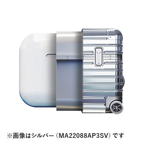 miak キャリーケース風 AirPods用ケース(第3世代) レッド MA22091AP3RD