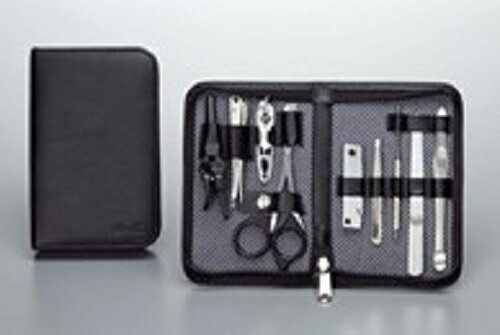匠の技 グルーミングキットLA G-3108 9点セット 鼻毛カッター 甘皮切り 眉はさみ マルチナイフ ネイル..