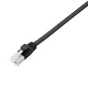 エレコム EU RoHS指令準拠 CAT5E対応 爪折れ防止 LANケーブル 10m/簡易パッケージ仕様(ブラック) LD-CTT/BK10/RS(2)