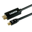 HORIC Mini DisplayportHDMIϊP[u 2m Mini Displayport to HDMI MDPHD20-176BK