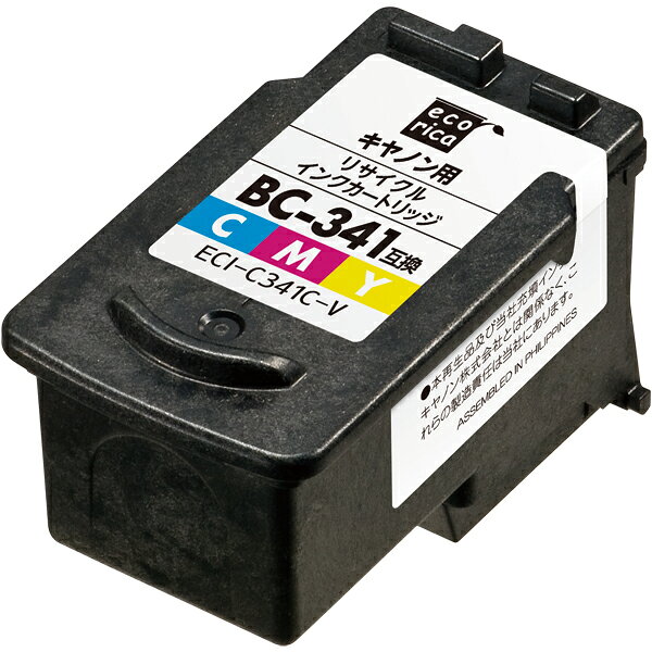 樂天商城 - BC-341 互換リサイクルインクカートリッジ エコリカ ECI-C341C-V