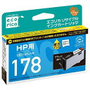 Ecorica ECI-HP178 B-V [ HP CB316HJ 互換リサイクルインクカートリッジ ブラック（顔料） ] お