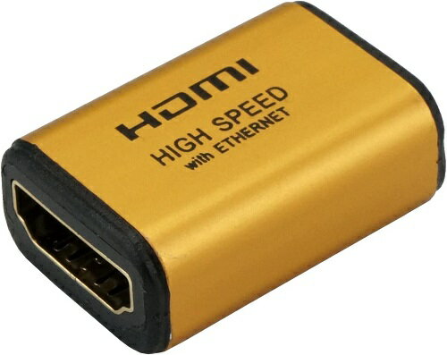 HORIC HDMI中継アダプタ ゴールド HDMIF-027GD