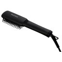 【P2倍】 サロニア ストレートヒートブラシスリム イオンブラシ ヘアアイロン ブラック Sヒートブラシスリム 海外電圧 SL-012BKS(2)