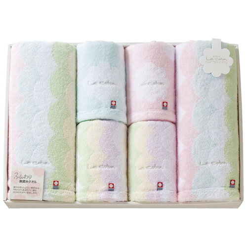 バス・フェイスタオルセット幸せな触り心地、ふんわり無撚糸タオル。撚りのほとんどない無撚糸は、やわらかくて肌ざわりに優れ、水分をすばやく吸収します。●パッケージ:48×34×6.5cm・100サイズ・1363g ●60×120cmバスタオル2...