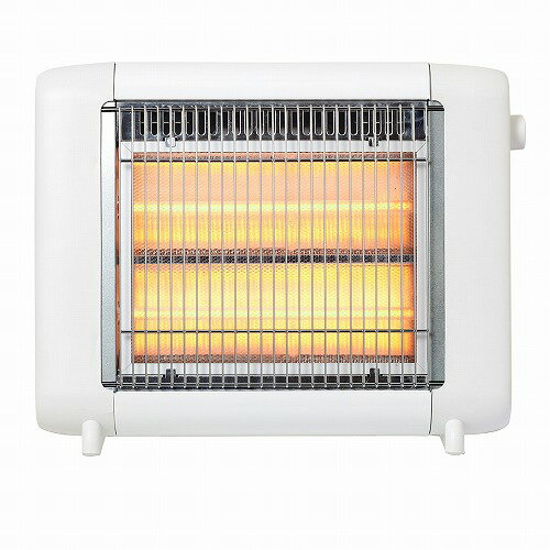 送料無料 電気ストーブ ヒーター 電気暖房 シィーネット ハロゲンヒーター 800W すぐ暖かい 2段切替 転倒OFF スリム設計 CDHM206WH