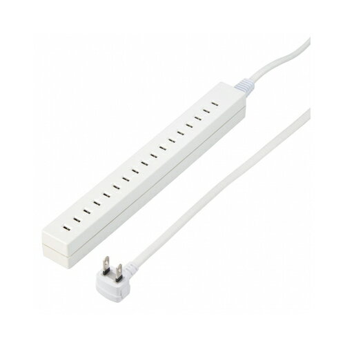 【5個セット】 YAZAWA 差し込みフリータップベーシックホワイト1.5mH85015WH2X5