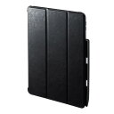 サンワサプライ iPad 10.2インチ Apple Pencil収納ポケット付きケース ブラック PDA-IPAD1614BK(2)