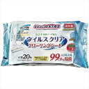 ライフドープラス お掃除用品 LD−621 クリンクル ウイルスクリア フローリングシート(20枚)