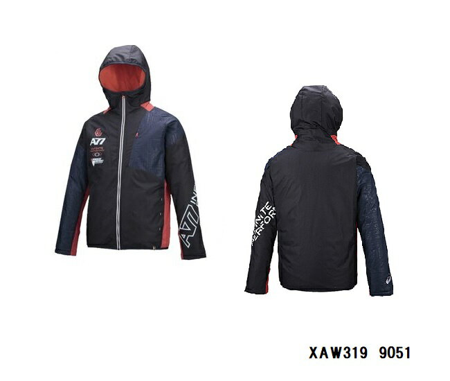 アシックス A77 パデッドパーカ 上下セット