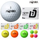 HONMA GOLF 本間ゴルフ 日本正規品 ホンマ D1 ゴルフボール1ダース(12個入) 2024新製品 「 BT2401 」