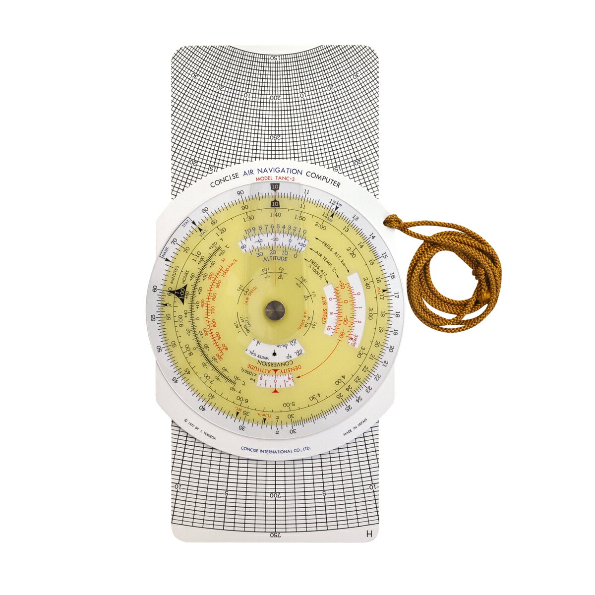 航法計算盤 フライトコンピューター TANC-3 FLIGHT COMPUTER 真対気速度 密度高度 真高度 風向風速 航跡 真進路 対地速度 測風 コンサイ...