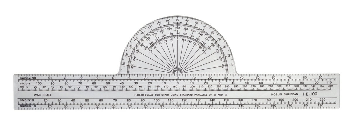 フライトプロッター 航法尺 HB-100 航法定規 FLIGHT PLOTTER