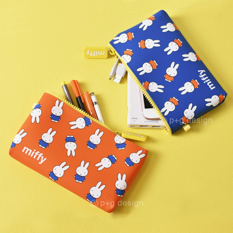 ミッフィー シリコンポーチ ジッパー ファスナー ブルーナ かわいい トラベル コスメ キャラクター p+g design NUU ヌウ miffy