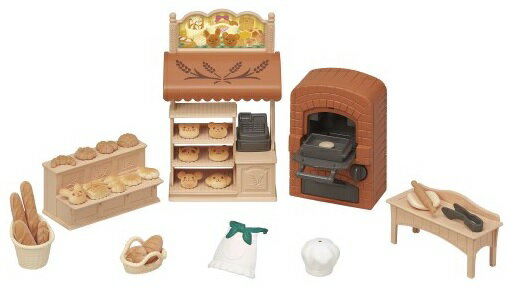 【新品 箱訳あり】○シルバニアファミリー ミ-88 こんがりオーブン!はじめてのパン屋さんセット