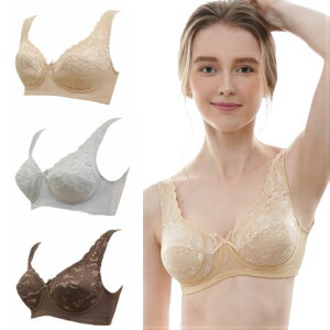 ミディアム補正 レィデイメイク多機能補正 ノンワイヤーブラジャー2枚セット (カラー3色)TPB17 ノンワイヤー フルカップ スライド式 フィット背付 キープ...