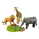 O アニア アニマルアドベンチャー サバンナの動物ギフトセット タカラトミー 3歳以上 アニア アニマルアドベンチャー フィギア 恐竜 ライオン アフリカゾウ マサイキリン 水辺の情景 動く 室内遊び 男の子 女の子 おもちゃ 玩具 プレゼント ギフト クリスマス