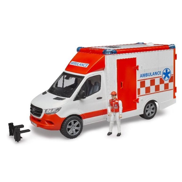 Rakuten - bruder ブルーダー BR02676 MB 救急車（フィギア付き） 救急 救急車 レスキュー はたらくくるま くるま 車 ドイツ キッズ 子ども 外国 リアル 本物 室内遊び 車好き 3歳以上 男の子 女の子 プレゼント クリスマス ギフト 贈り物 かっこいい プロシリーズ 知育玩具 知育