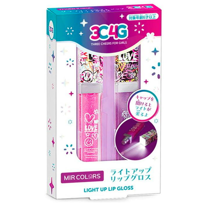 【ついに日本上陸】MIR COLORS ライトアップリップグロス ハナヤマ おもちゃ おしゃれ遊び 6歳 メイクアップ コスメ アクセサリー 室内遊び ギフト プレゼント 誕生日 お祝い 贈り物 ブラックフライデー クリスマス グロス メイク 光る リップ 色 ライト おしゃれ カラフル