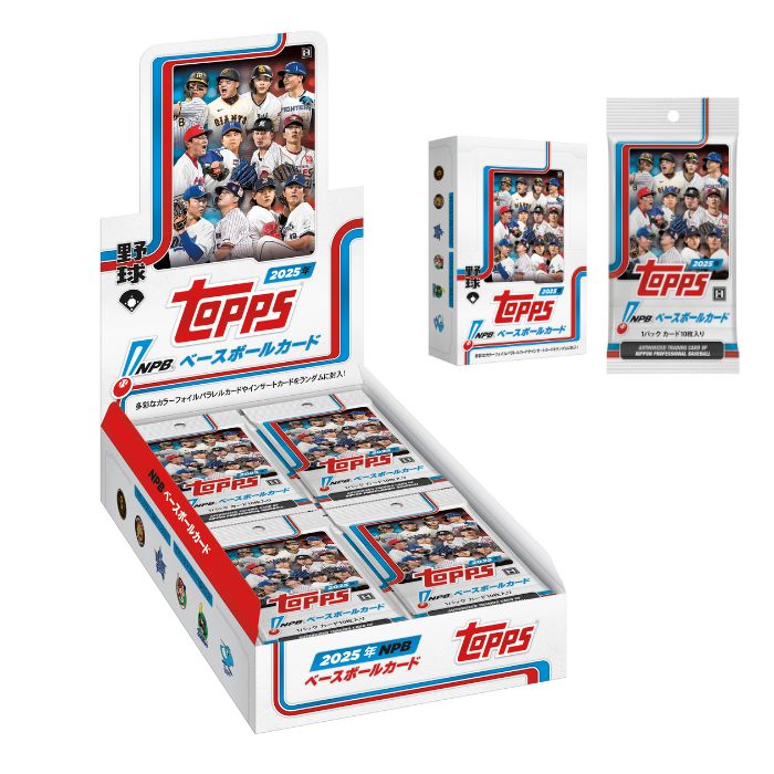 O 2025 Topps NPB ベースボールカード NPB Baseball Card【1BOX(1Pack10枚入 × 24Pack)】 新品 未開封 ..