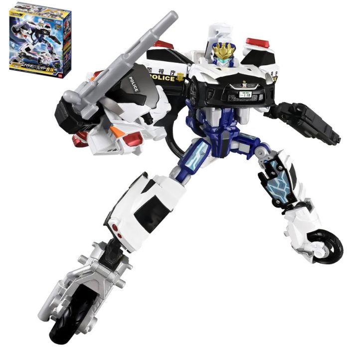 O タカラトミー トミカ ジョブレイバー TJBDX ユナイトポリスブレイバー パトロールカー&白バイ 合体セット おもちゃ 3歳 男の子 玩具 ごっご遊び 室内遊び ギフト プレゼント 誕生日 お祝い 贈り物 ブラックフライデー クリスマス