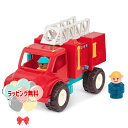 O B.toys BX1840 しょうぼうしゃ(消防士フィギュア2体付き) ビートイズ 消防車 1歳6ヶ月 1歳半 おもちゃ 室内遊び くるま 車 乗り物 玩具...