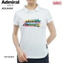 【バーゲン!30%OFF!!】【2024年春夏モデル】 Admiral Golf アドミラルゴルフ レディースウェア フロントロゴ 衿付きTEE ADLA404 半袖レディスシャツ 吸水速乾 抗菌防臭 ストレッチ ハニカムメッシュ【B-ONE-Y】