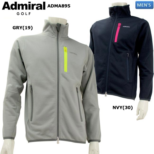 【秋冬モデル】Admiral Golf アドミラルゴルフ ウェア テクニカルフリースジャケット(メンズ) ADMA895 【大特価 お買い得 】 【B-ONE】