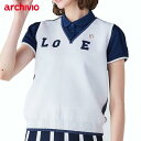 【バーゲン!30%OFF!!】【2025年春夏モデル】 archivio (アルチビオ)"LOVE"バックメッシュベスト (レディス) A458220 ※ベストのみで半袖シャツやスカートは付属していません。【B-ONE】
