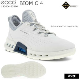 ECCO エコー 130404 BIOM C 4 スパイクレスシューズ (メンズゴルフシューズ) カラー:WHITE/CONCREAT(57876) 130404-57876 バイオム シー フォー GORE-TEX ゴアテックス 【B-ONE】