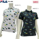 【50%OFF 春夏モデル】FILA GOLF(フィラゴルフ)総柄 半袖ポロシャツ 751-605 (751605) ゴルフウェア 【大特価!お買い得!!】【B-ONE】
