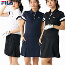 【2025年春夏モデル】FILA GOLF(フィラゴルフ) 755-405L (755405L) レディス 半袖ワンピース ゴルフウェア UVカット 吸汗速乾 ...