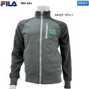 【バーゲン!30%OFF!!】【2023年 秋冬モデル】 FILA GOLF （フィラゴルフ） フルジップブルゾン 異素材MIXミドラー アウター(メンズ)783-241(783241) 紳士 ゴルフウェア 防寒 蓄熱 ストレッチ【B-ONE】【大特価!お買い得!!】