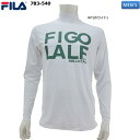 【バーゲン!30%OFF!!】【2023年秋冬モデル】 FILA GOLF （フィラゴルフ） モックネック長袖シャツ (メンズ)　783-540 (783540) 紳士服 ゴルフウェア シンプル ロゴ【B-ONE】【大特価!お買い得!!】