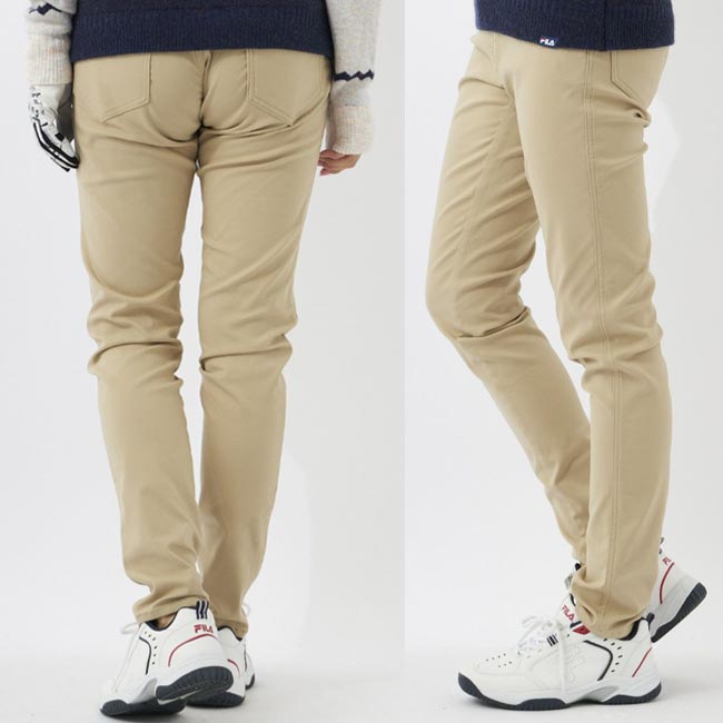 【秋冬モデル】FILA GOLF（フィラゴルフ） 裏起毛ロングパンツ（レディス) 792-300 (792300) ストレッチ/保温 【B-ONE】