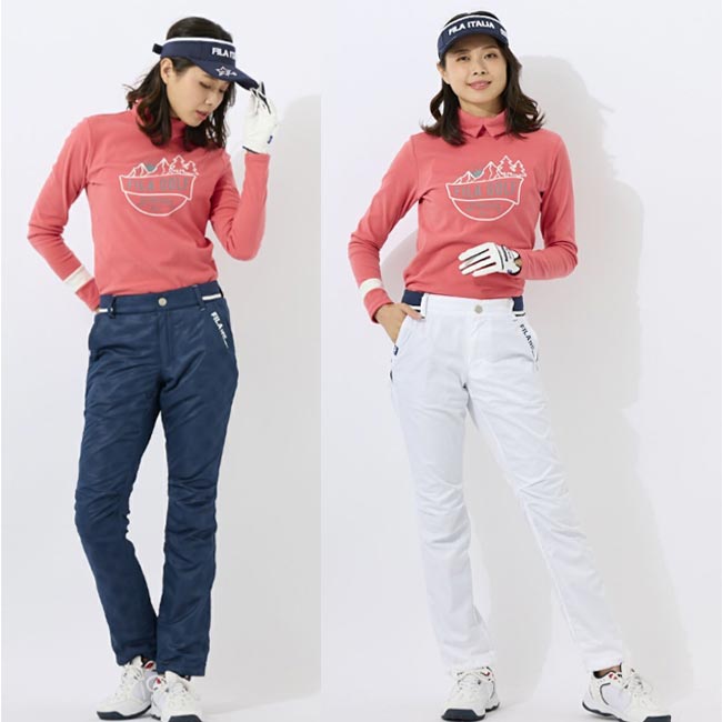 【秋冬モデル】FILA GOLF（フィラゴルフ） 蓄熱裏ロングパンツ/撥水加工（レディス) 792-302 (792302) レディースゴルフ 冬・寒さ対策 【B-ONE】