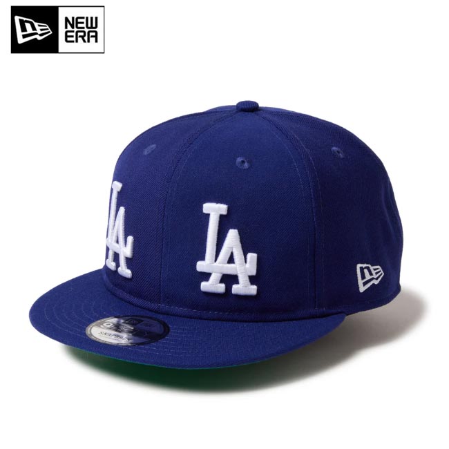 乐天商城 - NEW ERA (ニューエラ) キャップ 14667802 9FIFTY ソフトバックラム MLB ダブルロゴ ロサンゼルス・ドジャース クーパーズタウン ダークロイヤル オプティックホワイト ケリーグリーン 帽子 M/L サイズ調整可 メジャーリーグ・ベースボール フラットバイザー【B-ONE-Y】
