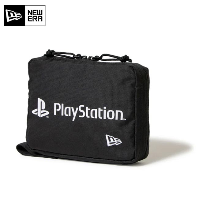 Rakuten - ポスト投函配送 NEW ERA (ニューエラ）マルチポーチ PlayStation プレイステーション ブラック 旅行 小物の整理 化粧ポーチ 【B-ONE-Y】