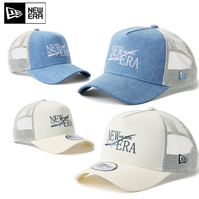 樂天商城 - NEW ERA (ニューエラ) キャップ 14744856，14744858 FORTY A-Frame トラッカー Wind Logo 帽子 キャップ ユニセックス ワンサイズ(調整可）メッシュキャップ カジュアル 【B-ONE-Y】