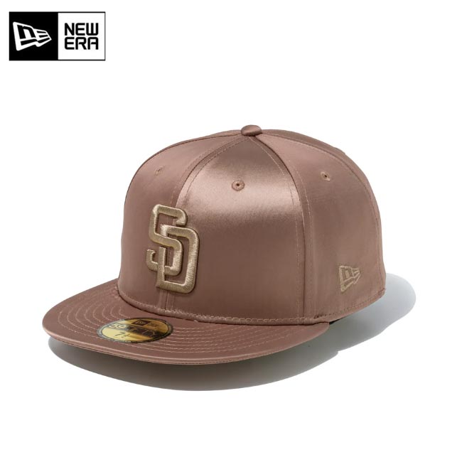 樂天商城 - NEW ERA (ニューエラ)　キャップ 14908297 59FIFTY Valentine's Day サテン サンディエゴ・パドレス アッシュブラウン NEW ERA 調整不可 7 1/2 59.6cm メジャーリーグ・ベースボール バレンタイン【B-ONE-Y】