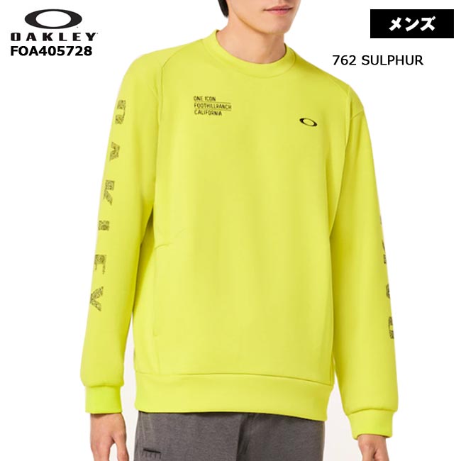 楽天ゴルフショップB-ONE【バーゲン!!30％OFF!!】【2023年秋冬モデル】OAKLEY（オークリー）　 Oakley Both Shoulders Crew 長袖スウェット （メンズ） ゴルフウェア FOA405728 【B-ONE】