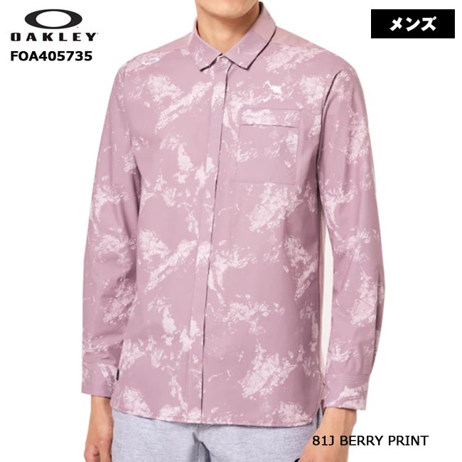 楽天ゴルフショップB-ONE【バーゲン!30％OFF!!】【2023年秋冬モデル】OAKLEY （オークリー） Skull Earth Graphic 3D LS Shirt 長袖シャツ （メンズ） ゴルフウェア FOA405735 【B-ONE】