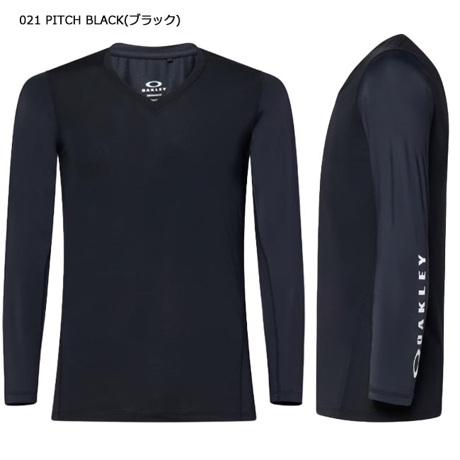 【2026年春夏モデル】 OAKLEY (オークリー) Oakley Base Layer V Neck 6.0 FOA409042 長袖Vネックインナー (メンズ) アンダーシャツ 吸汗速乾 接触冷感 4WAYストレッチ 紫外線保護UPF50+ 高通気 ゴルフウェア スポーツウェア 【B-ONE】